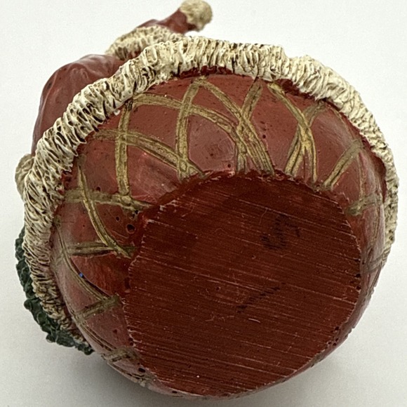 Vintage Noble Arts Santa Claus Figurine 4.5" Tall #117 with toys and wreath box - Picture 9 of 9